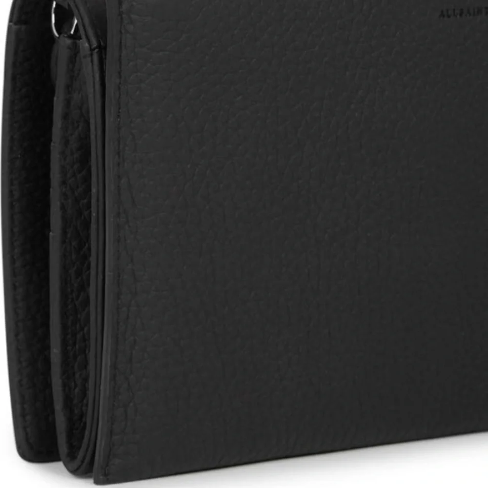 All Saints Fetch Leather/Chain Crossbody Wallet - Picture 3 of 16